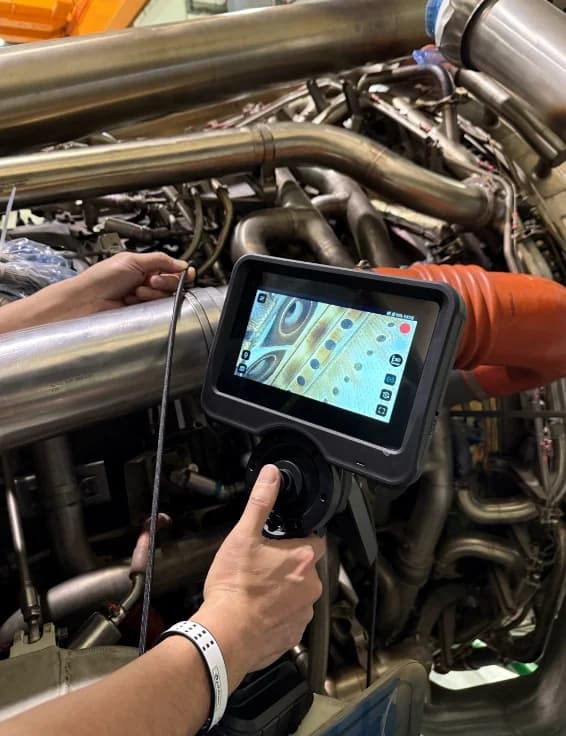 Inspección de un motor con el X3000